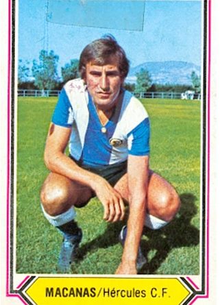 Liga 80-81. Macanás (Hércules CF). Ediciones Este. 📸: Toni Izaro.