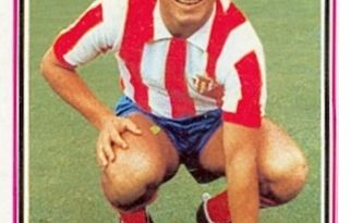 Liga 80-81. Andrés (Sporting de Gijón). Ediciones Este. 📸: Toni Izaro.