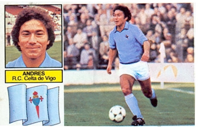Liga 82-83. Andrés (Celta de Vigo). Ediciones Este. 📸: Toni Izaro.