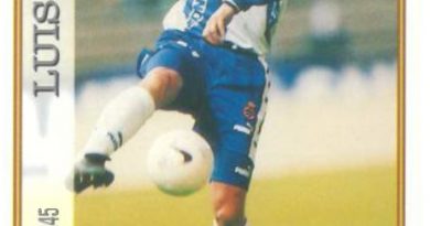 Las fichas de la Liga 97-98. Nº 245. Luis (R.C.D. Espanyol). Editorial Mundicromo.