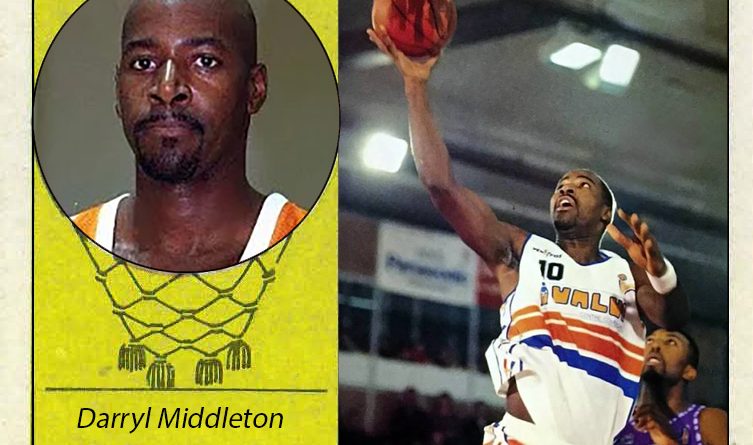 Darryl Middleton (Valvi Girona). 📸: Cromo-Montaje del Grupo de Facebook don basket.