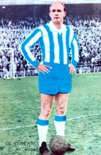 Liga 1964-65. Di Stéfano (R.C.D. Español). Editorial Fher. 📸: Sergio Hernández.