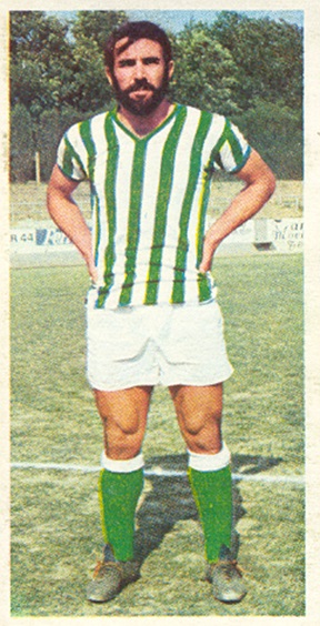 Liga 75-76. Sabaté (Real Betis). Ediciones Este. 📸: Toni Izaro.