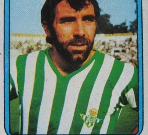 Liga 75-76. Sabaté (Real Betis). Editorial Vulcano. 📸: Juan Ruiz.