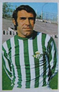 Liga 76-77. Sabaté (Real Betis). Editorial Ruiz Romero. 📸: Toni Izaro.