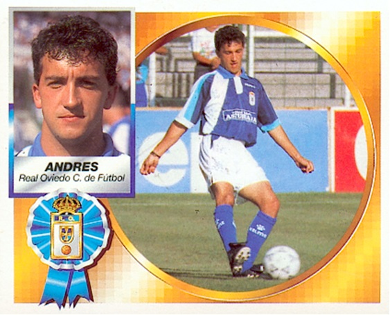 Liga 94-95. Andrés (Real Oviedo). Ediciones Este. 📸: Toni Izaro.