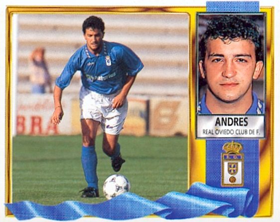 Liga 95-96. Andrés (Real Oviedo). Ediciones Este. 📸: Toni Izaro.