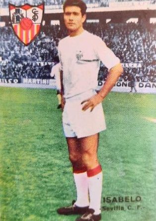 Liga 67-68. Isabelo (Sevilla F.C.). Editorial Fher. 📸: Luis Benítez Cobo.