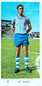 Liga 71-72. Isabelo (Celta de Vigo). Editorial Ruiz Romero. 📸: Luis Benítez Cobo.