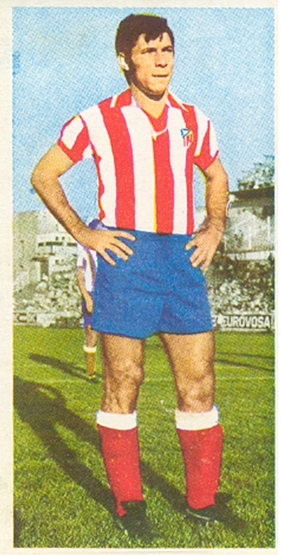 Liga 75-76. Baena (Atlético de Madrid). Ediciones Este. 📸: Toni Izaro.