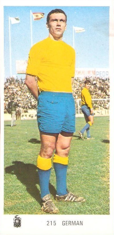 Liga 71-72. Germán (U. D. Las Palmas). Editorial Ruiz Romero. 📸: Juan Martín.