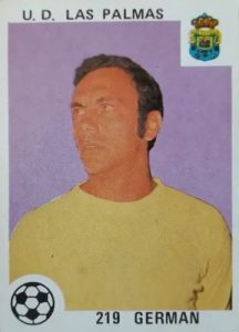 Liga 78-79. Germán (U. D. Las Palmas). Editorial Maga. 📸: Arturo Ruiz.