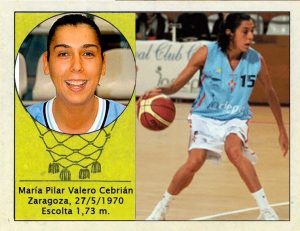 Pilar Valero (Celta de Vigo). 📸: Cromo-Montaje del Grupo de Facebook don basket.