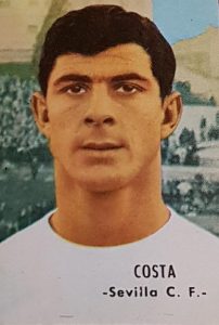 1966-67. Costas (Sevilla F. C.). Editorial Fher. 📸: Juan Gutiérrez.