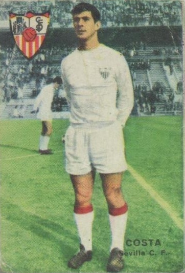 1967-68. Costas (Sevilla F. C.). Editorial Fher. 📸: Juan Gutiérrez.