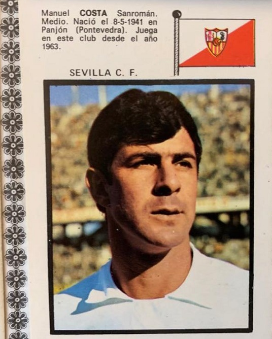 1971-72. Costas (Sevilla F. C.). Editorial Fher. 📸: Nuria Costas Parente.