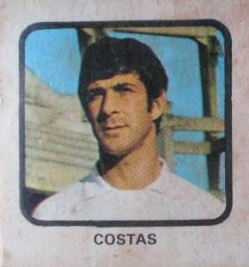 1974-75. Costas (Sevilla F. C.). Editorial Ruiz Romero. 📸: Juan Gutiérrez.