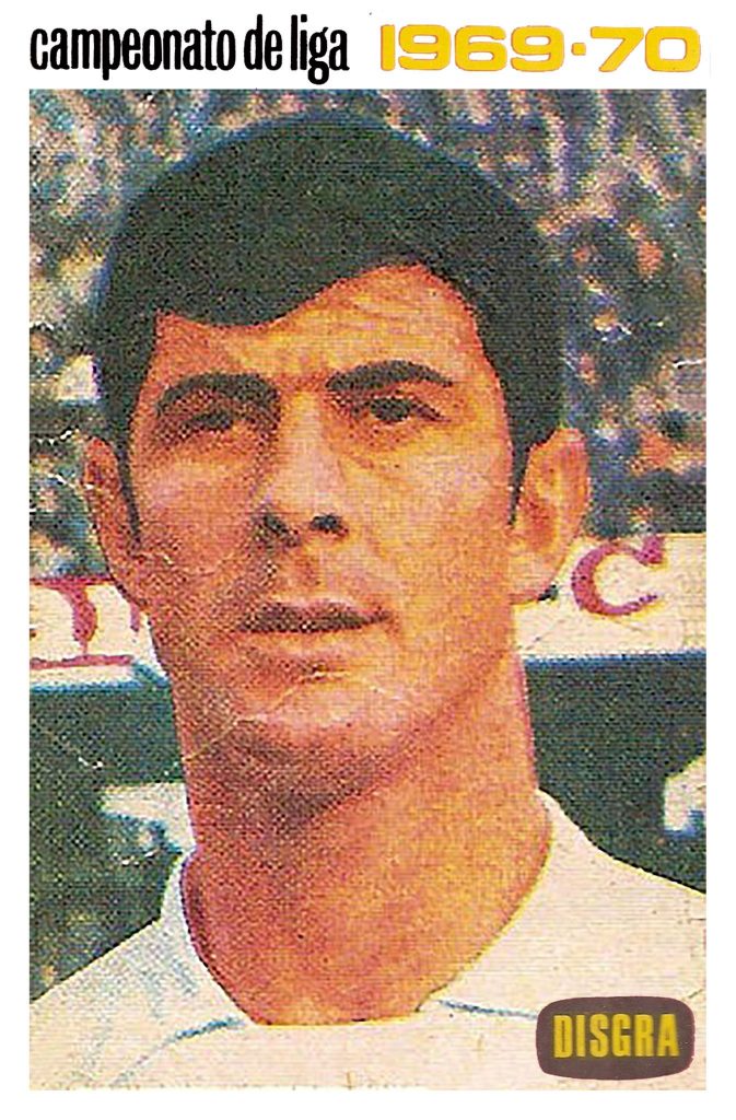 Campeonato de Liga 1969-70. Costas (Sevilla F. C.). Editorial Disgra. 📸: Grupo de Facebook Nuestros álbumes de cromos.
