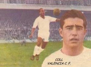 Campeonato de Liga 1962-63. Coll (Valencia C. F.) Editorial Disgra. 📸: Sergio Coll Corredor.