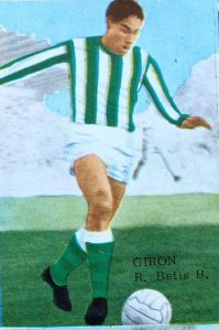 Liga 65-66. Girón (Real Betis). Editorial Fher-Disgra. 📸: Ramiro Martínez.