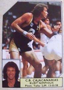 Baloncesto 1988-89. Kurt Nimphius (Cajacanarias). Converse. 📸: Sergio López Redondo.