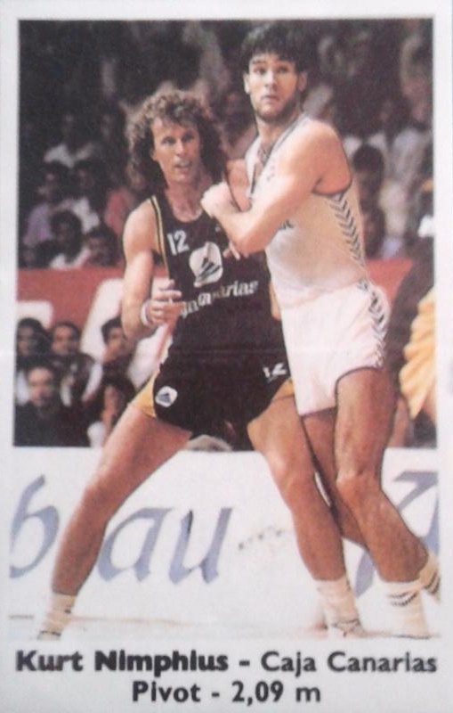 Basket Cromos 88-89. Kurt Nimphius (Cajacanarias). Editorial J. Merchante – Bollycao. 📸: Sergio López Redondo.