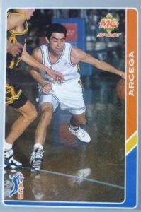 ACB 94-95. Joaquín Arcega (Festina Andorra). Editorial Mundicromo. 📸: Arturo Romero.