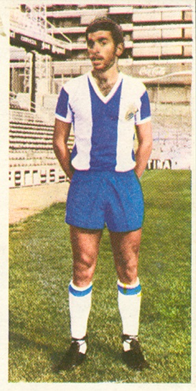 Liga 75-76. Jeremias (R.C.D. Español). Ediciones Este. 📸: Toni Izaro.