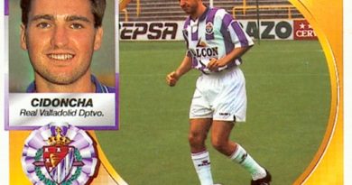 Liga 94-95. Cidoncha (Real Valladolid). Ediciones Este. 📸: Toni Izaro.