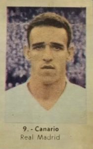 Liga 1961-62. Canário (Real Madrid). Editorial Ruiz Romero. 📸: Felipe Anaya Rodríguez.