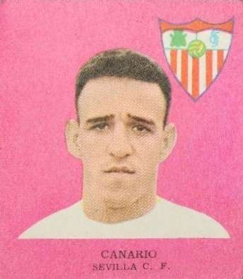Liga 1962-63. Canario (Sevilla F. C.). Editorial Fher. 📸: Juan Medina Horrillo.