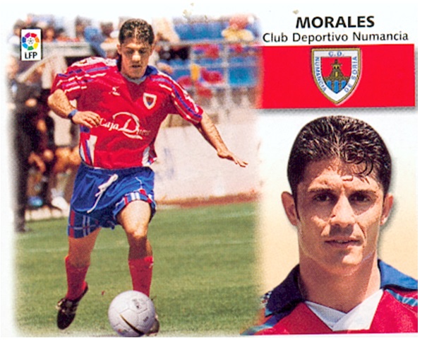 Liga 1999-2000. Morales (C.D. Numancia). Ediciones Este. Fotografía Toni Izaro.