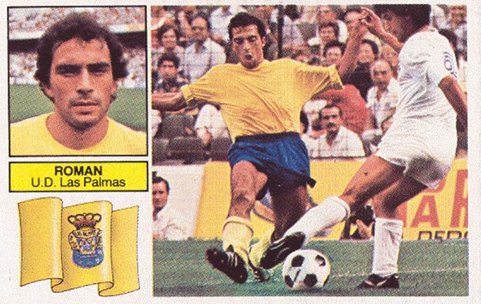 Liga 82-83. Román (U.D. Las Palmas). Ediciones Este. 📸: Toni Izaro.