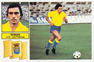 Liga 82-83. Román (U.D. Las Palmas). Ediciones Este. 📸: Toni Izaro.