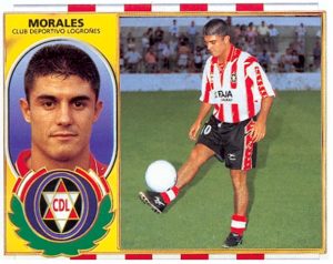 Liga 96-97. Morales (C. D. Logroñés). Ediciones Este. 📸: Toni Izaro.