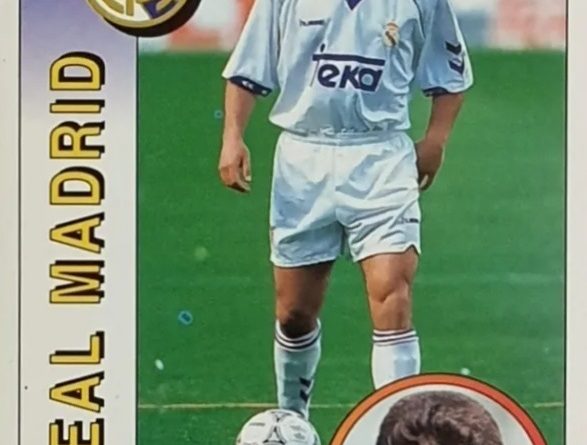 Liga1994-1995. José Luis Morales (Real Madrid). Editorial Panini. 📸: Roberto Rubio.