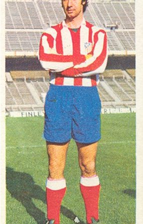 Liga 75-76. Gárate (Atlético de Madrid). Ediciones Este. 📸: Toni Izaro.