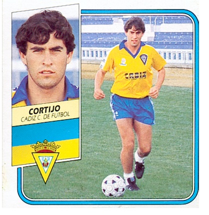 Liga 89-90. Cortijo (Cádiz C. F.). Ediciones Este. 📸: Toni Izaro.