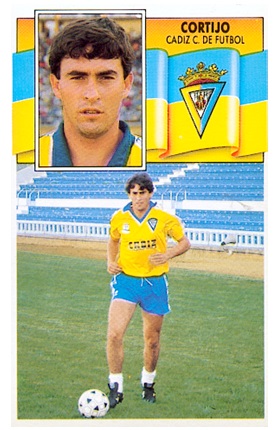 Liga 90-91. Cortijo (Cádiz C. F.). Ediciones Este. 📸: Toni Izaro.