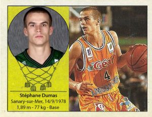 Stephane Dumas (CSP Limoges) 📸: Cromo-Montaje del Grupo de Facebook Don basket.