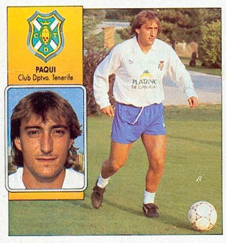 Liga 92-93. Paqui (C.D. Tenerife). Ediciones Este. 📸: Toni Izaro.