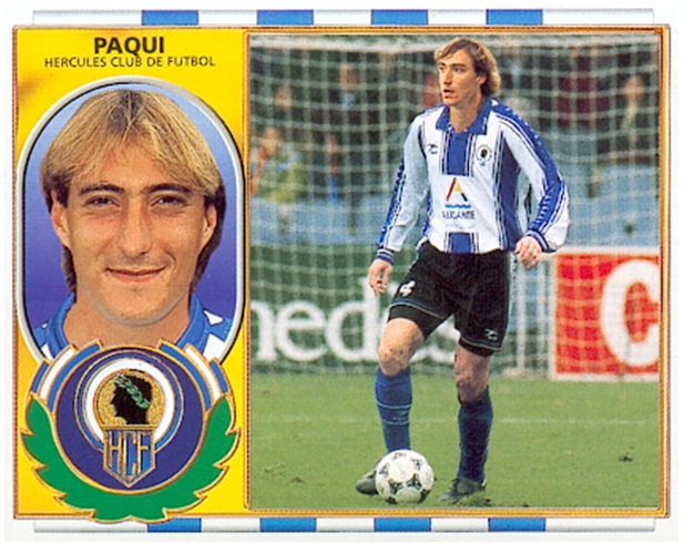 Liga 96-97. Paqui (Hércules C.F.). Ediciones Este. 📸: Toni Izaro.