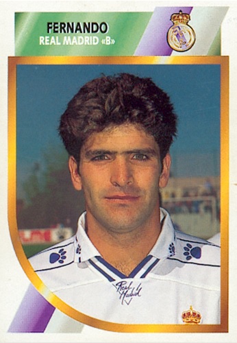 Liga 94-95. Fernando (Real Madrid B). Ediciones Este. 📸: Toni Izaro.