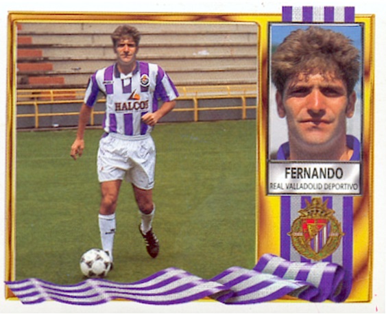 Liga 95-96. Fernando (Real Valladolid). Ediciones Este. 📸: Toni Izaro.