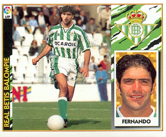 Liga 97-98. Fernando (Real Valladolid). Fichaje Nº 1. Ediciones Este. 📸: Carlos Moreno Blas.