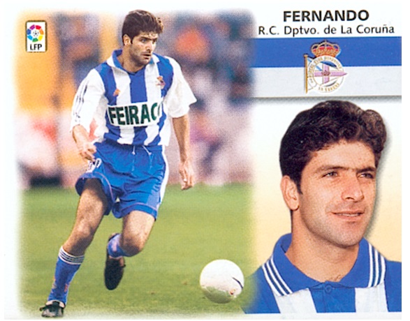 Liga 99-00. Fernando (Real Club Deportivo de La Coruña). Ediciones Este. 📸: Toni Izaro.