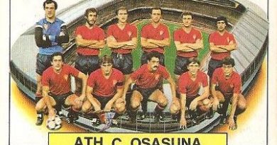Liga 83-84. C. A. Osasuna. Ediciones Este.