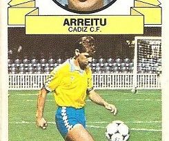 Liga 85-86. Arreitu (Cádiz C. F.). Ediciones Este.