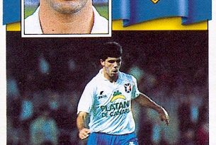 Liga 90-91. Isidro (C. D. Tenerife). Ediciones Este. 📸: Toni Izaro.