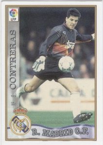 Las fichas de la Liga 97-98. N.º 6. Contreras (Real Madrid C.F.). Editorial Mundicromo.